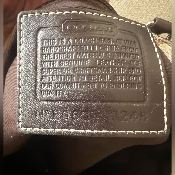 Coach Signature Hampton Canvas Jacquard Satchel Shoulder Bag Handbag Tote $500 - Picture 13 of 16